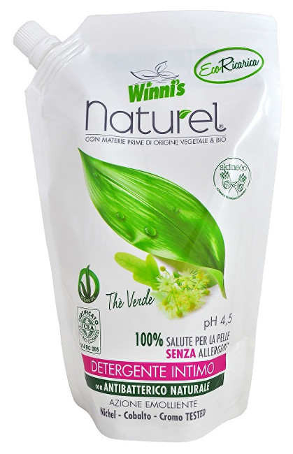 Sapun intrim Winni's Naturel EcoricariaSapone Intimo Green Tea 500 ml, mbushje, unisex Sapun intrim Winni's Naturel EcoricariaSapone Intimo Green Tea 500 ml, mbushje, unisex