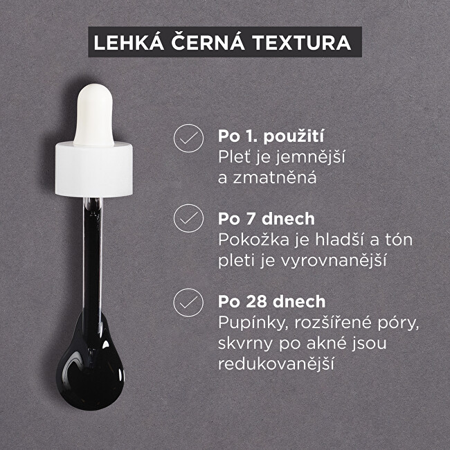Garnier PureActive AHA + BHA Charcoal Серум против несовршености, 30 ml