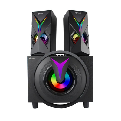 Set Altoparlantë për PC KISONLI TM 1000U, 3 altoparlantë (stereo)+kabllo USB+kabllo audio, 3.5mm