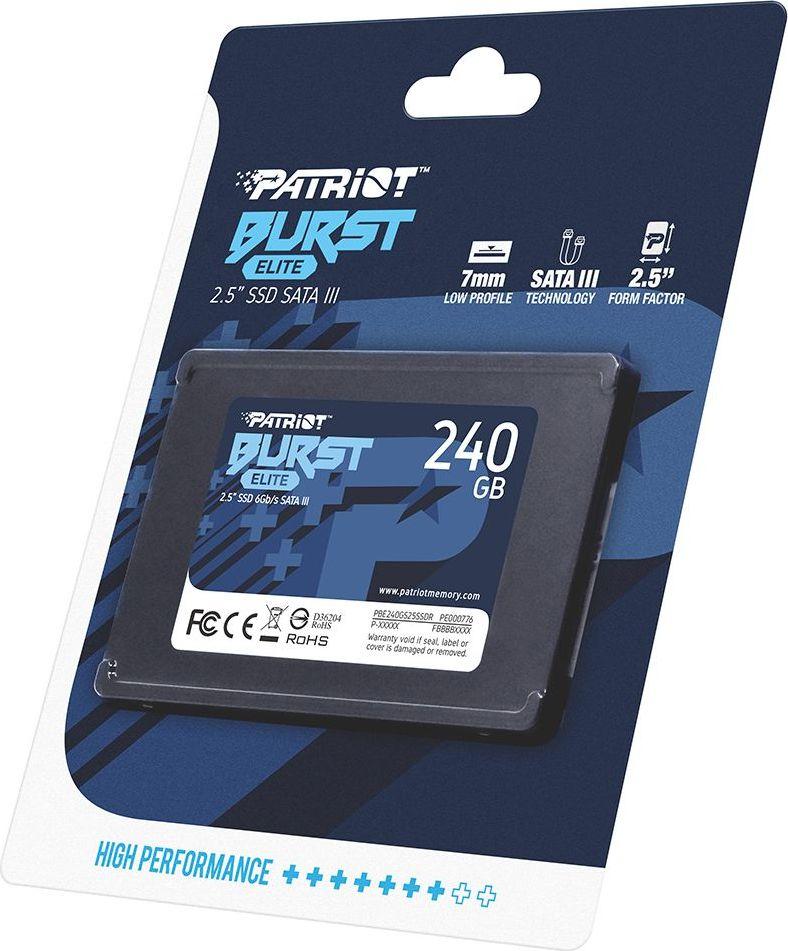 Disk SSD Patriot Burst Elite, 240GB, 2.5" SATA III