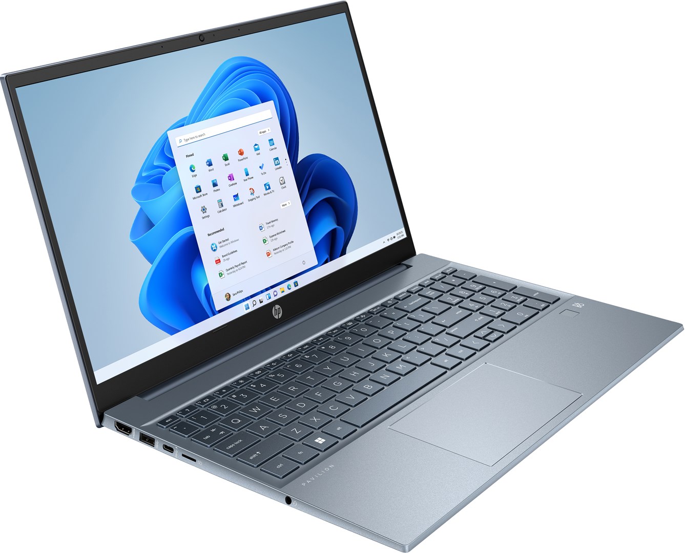 Лаптоп HP Pavilion 15-eh3144nw, 15.6", AMD Ryzen 5, 16 GB RAM, 512 GB SSD