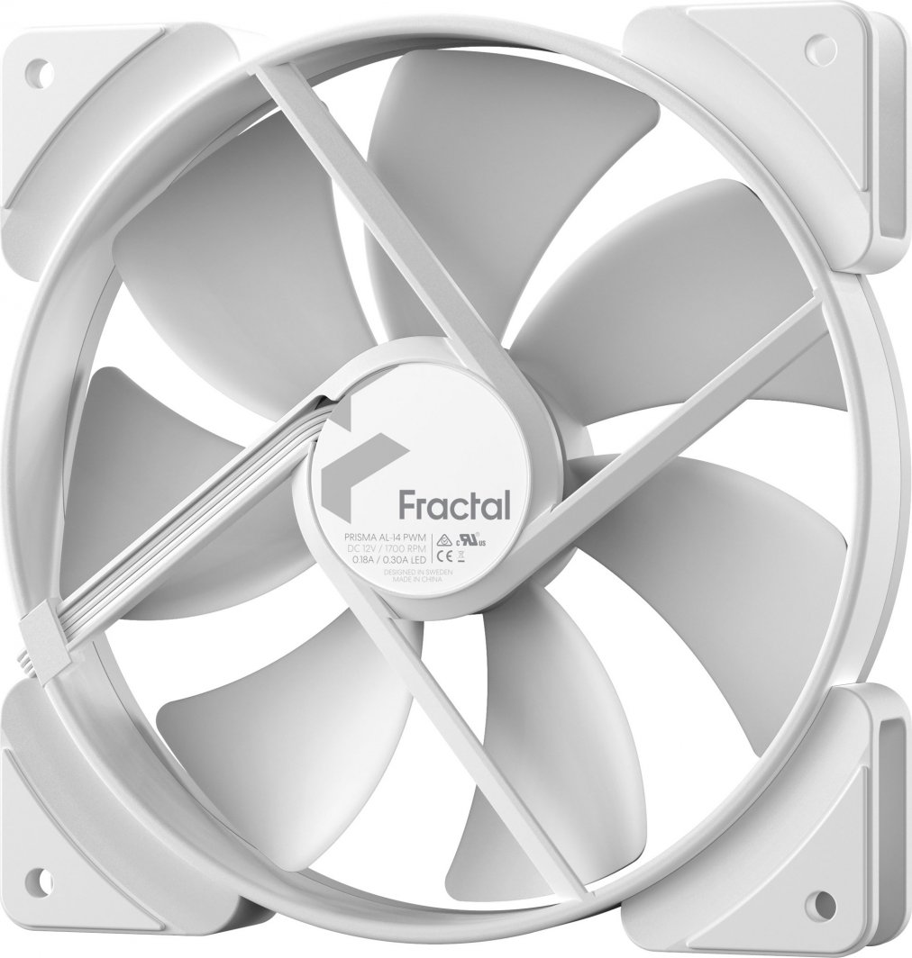 Ftohës Fractal Design Prisma AL-14 PWM (FD-FAN-PRI-AL14-PWM-WT), 140 mm