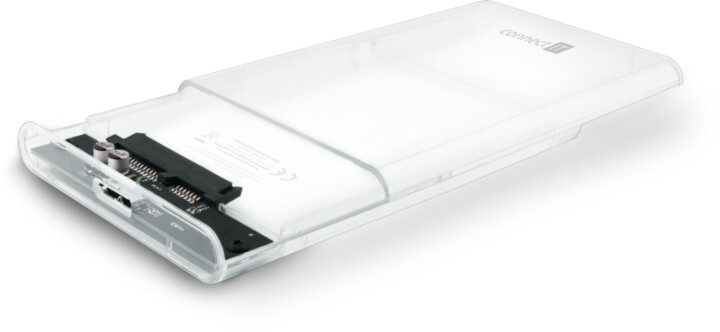 Kuti e jashtme për hard disk Connect IT ToolFree, transparente
