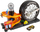 Lodër pistë gare Hot Wheels City Launcher Awesome Tire Workshop, 0.5m, e zezë
