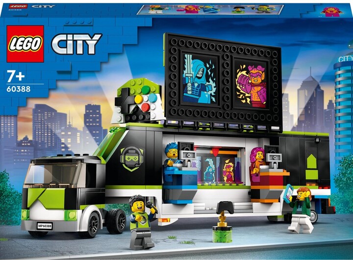 Set LEGO® City 60388 Gaming tournament in a truck, 344 pjesë