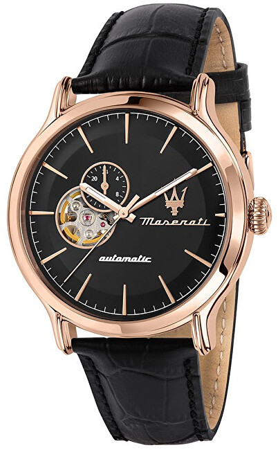 Orë dore për meshkuj Maserati Epoca Automatic R8821118009, e zezë