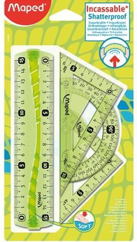 Set vizoresh Maped Flex, 4 copë, 15 cm