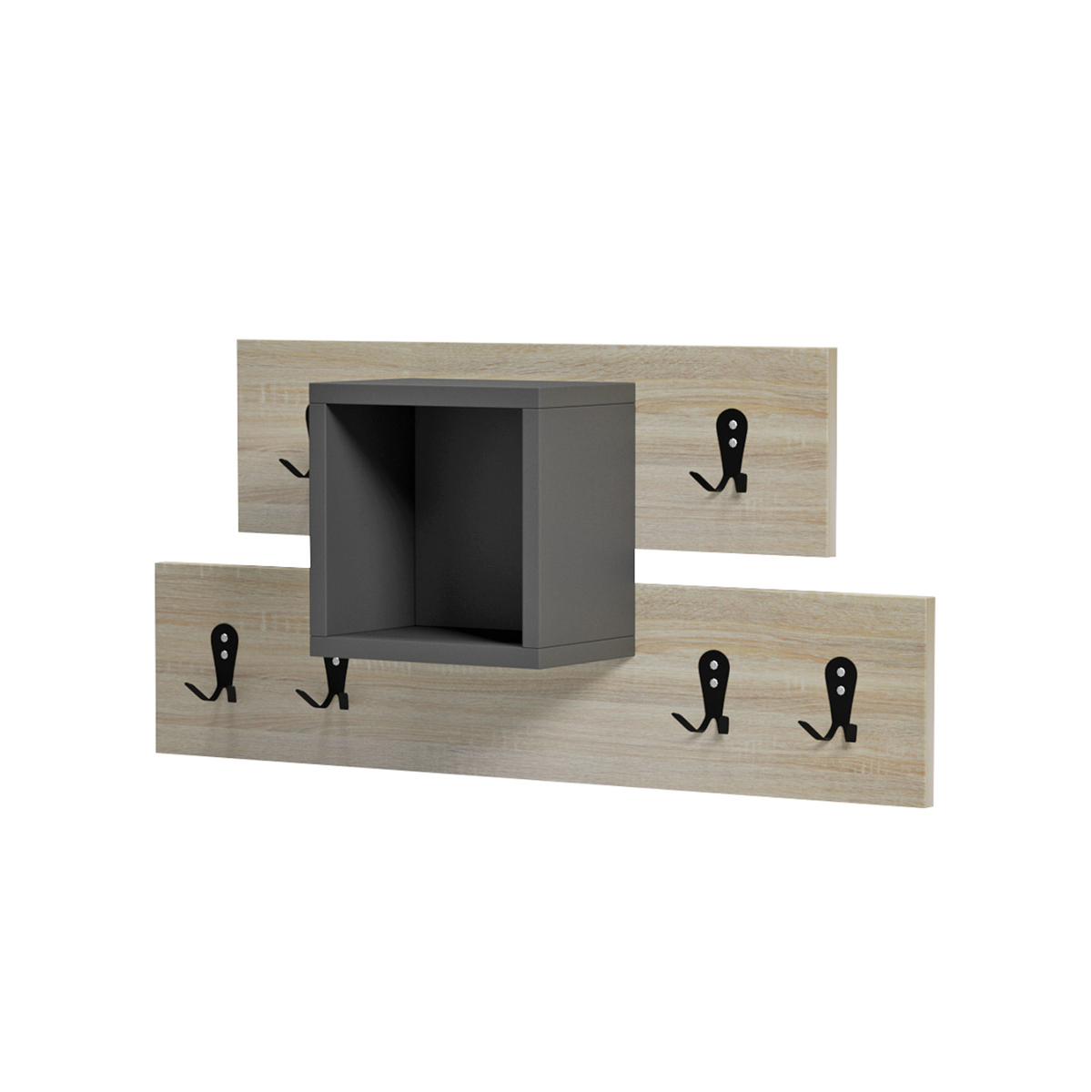 Varëse paradhome me raft Slot 69x12x32Hcm (HM18077.02), gri