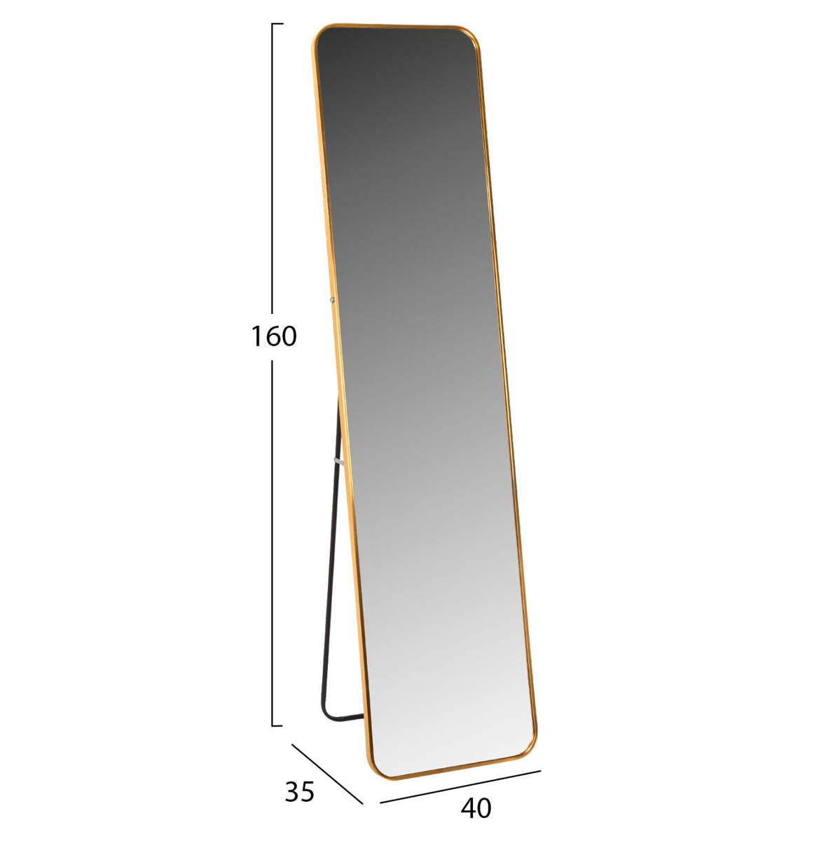 Pasqyrë dyshemeje Boely 40x35x160Hcm (HM9577.30), ari