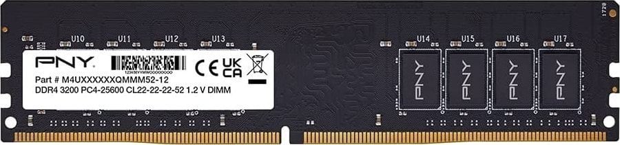 Memorie PNY Performance, DDR4, 32 GB, 3200 MHz, CL22, MD32GSD43200-SI Memorie PNY Performance, DDR4, 32 GB, 3200 MHz, CL22, MD32GSD43200-SI