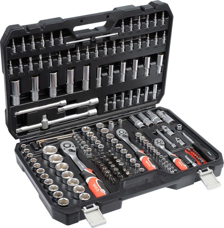 Set me vegla pune Yato 1/4" 3/8" 1/2" (YT-38931), 173 pjesë Set me vegla pune Yato 1/4" 3/8" 1/2" (YT-38931), 173 pjesë
