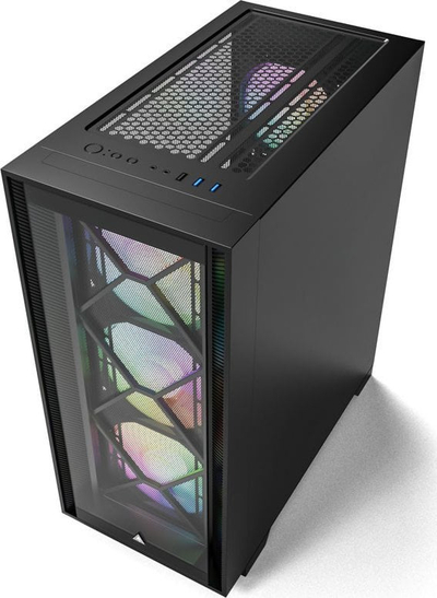 Kasë Montech AIR 1000 Premium, e zezë, Midi Tower