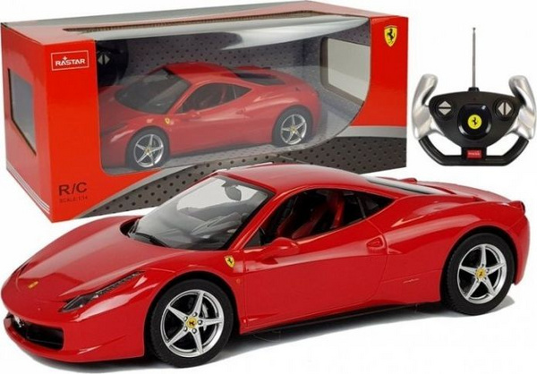 Makinë lodër R/C Ferrari Italia Rastar 1:14, e kuqe