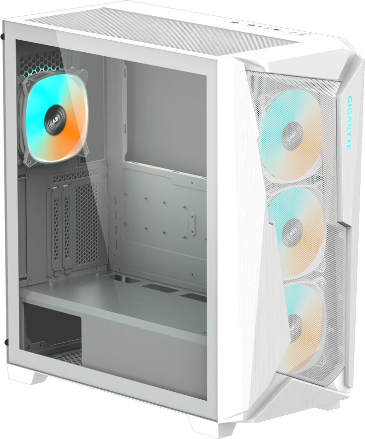 Kasë Gigabyte C301 Glass White V2, Midi Tower