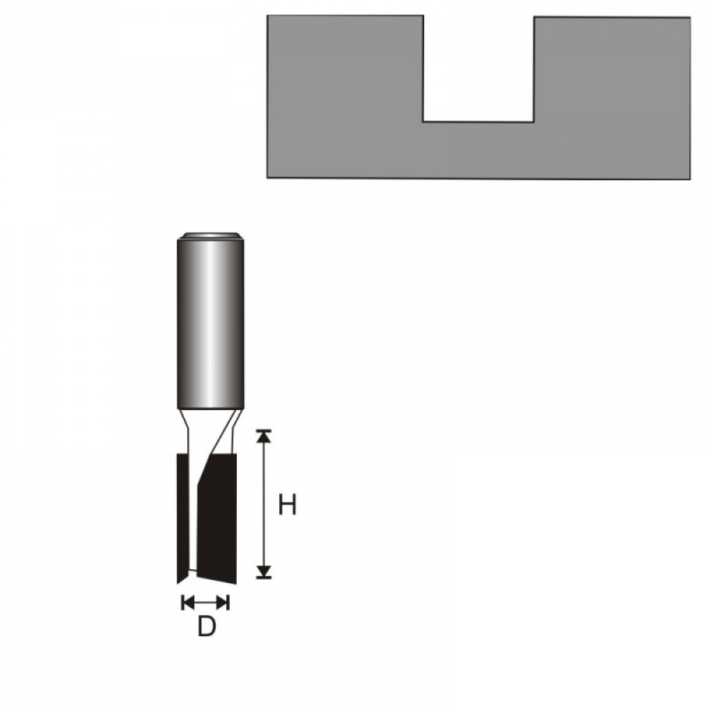 Gëdhendëse druri me dy anë Dedra D8, 6 x 19 mm