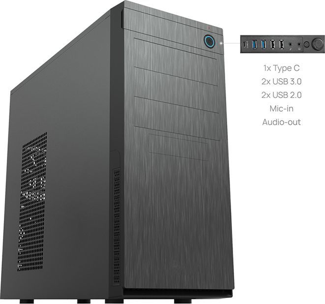 Kasë Chieftec Elox HC-10B-OP, Midi Tower