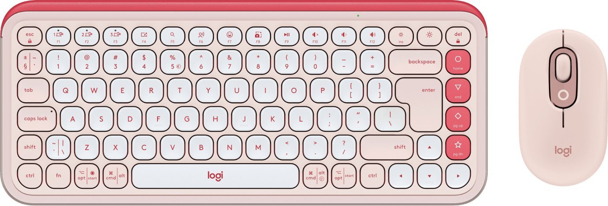 Set tastiere + maus Logitech POP Icon Combo, rozë