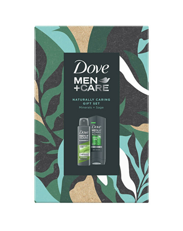 Set për trup Dove Men+Care Minerals & Sage, Xhel dushi 250 ml + Deodorant 150 ml