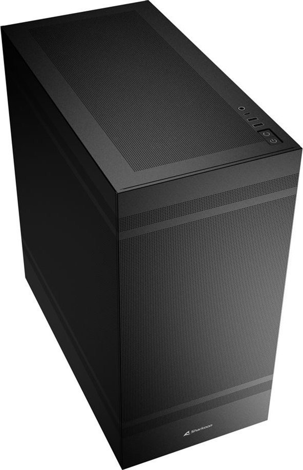 Куќиште за компјутер Sharkoon Rebel C50, Црна, Midi Tower