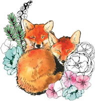 Kartolinë Clear Creation Swarovski Foxes