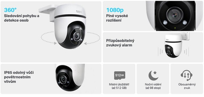 Kamerë e jashtme TP-LINK Tapo C500, e bardhë