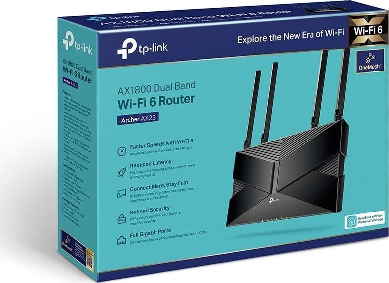 Рутер TP-Link Archer AX23, црн