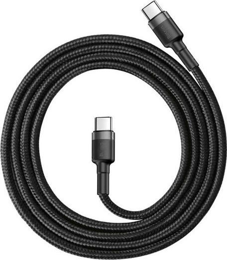 Kabllo USB Baseus Cafule 2xUSB-C, QC 3A, PD, 2 m, e zezë universale