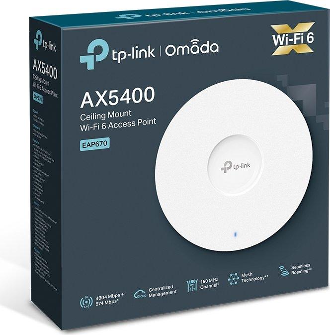 Пристапна точка TP-Link EAP670, бела