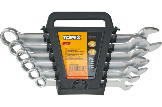 TOPEX Сет на Комбинирани Клучеви, 6-22 мм, 12 Парчиња