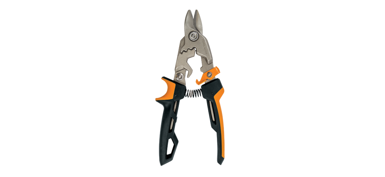 Gërshërë Fiskars, për prerje të metalit, zezë/ portokalli
