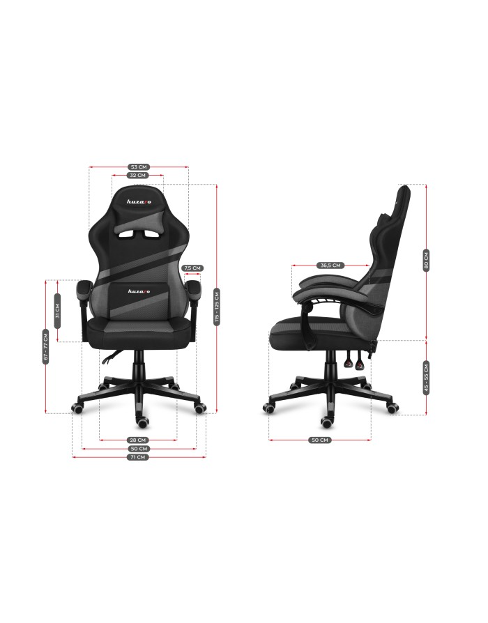 Karrige gaming Huzaro HZ-FORCE 4.4, hirtë