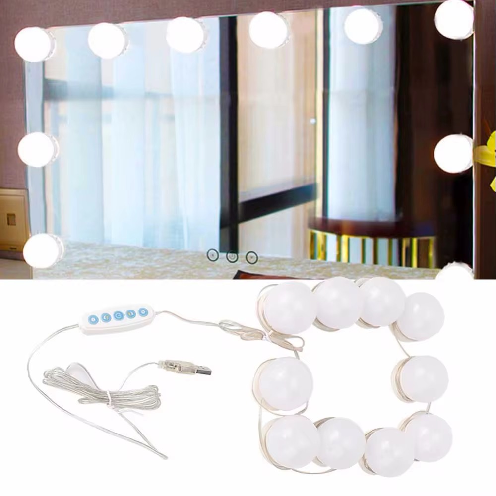 Poça për pasqyrë HomePlus, LED, 10 copë