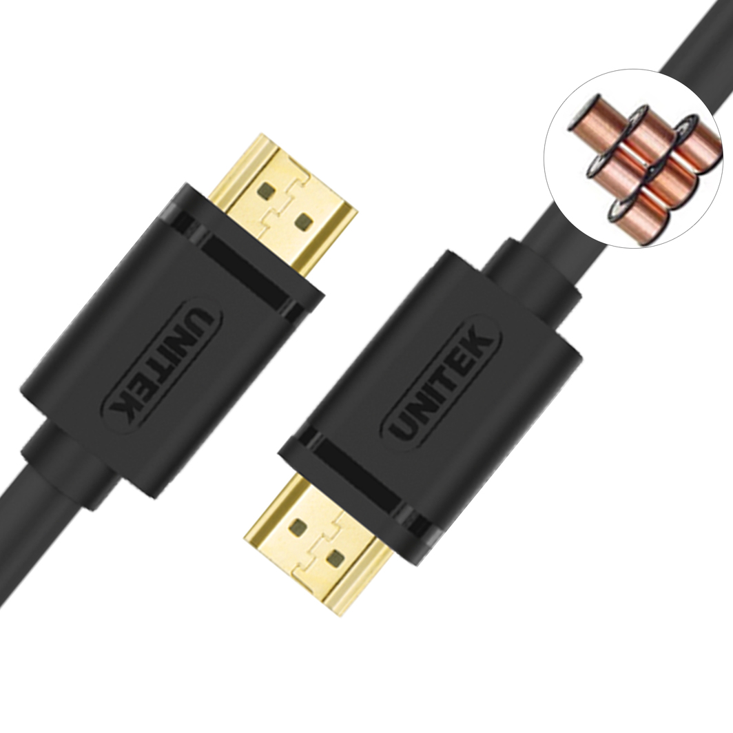 Kabllo Unitek (Y-C136), HDMI - HDMI, 1m, e zezë