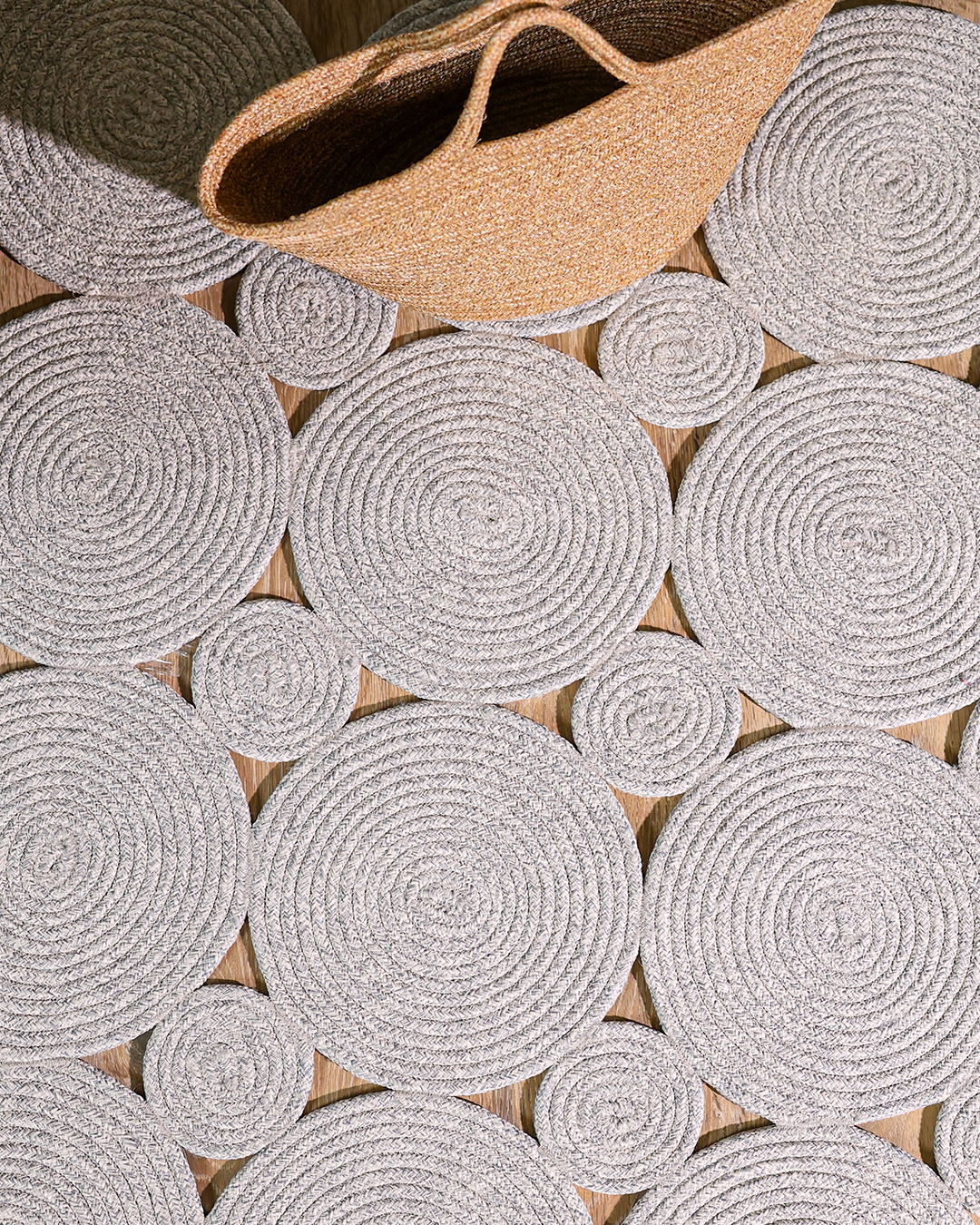 Tepih Nesa Home Handmade bamboo, 120x180cm, i hirtë