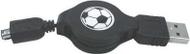 Kabllo Logo USB-A - 4-pin (14870), 0.7 m, e zezë