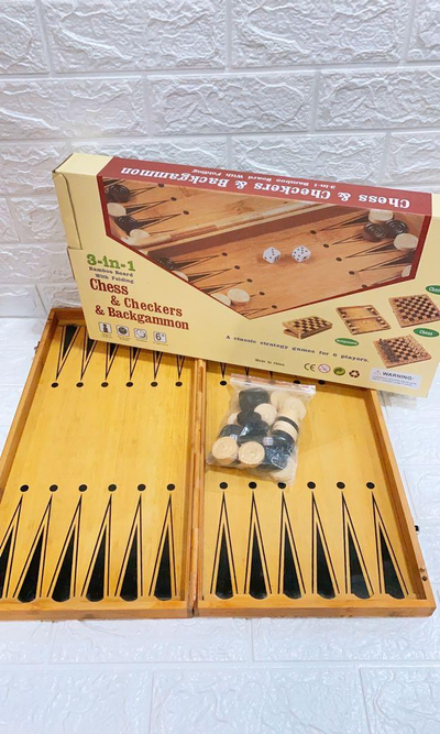 Shah dhe backgammon druri 47x24 cm, Nrubi