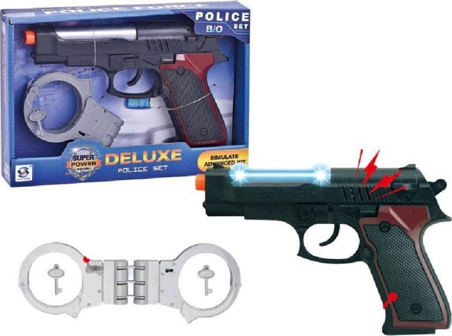 Set lodër pistoletë dhe pranga policie Askato