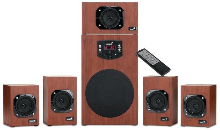 Sistem i altoparlantëve Genius Home Theater SW-HF 5.1 4600 Ver. II, 5.1
