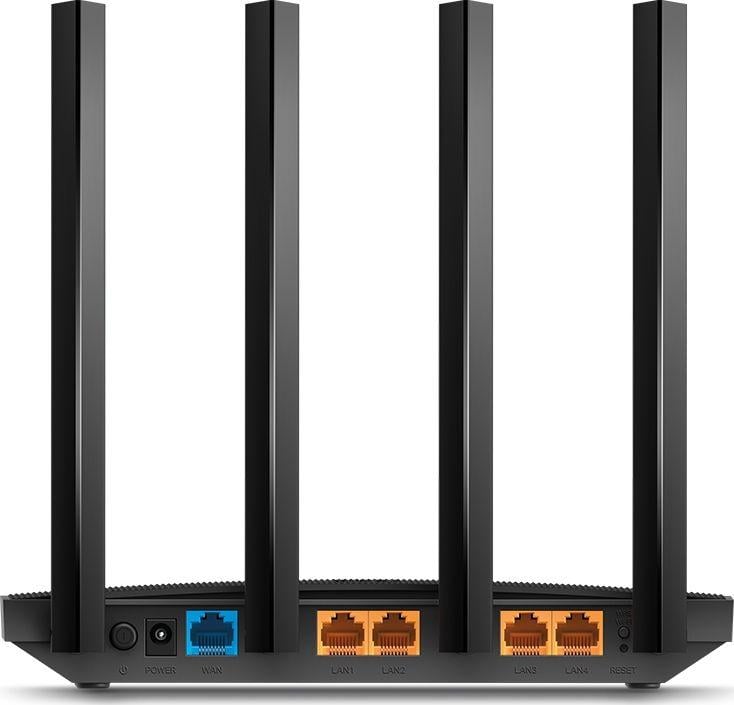 Ruter TP-Link Archer C6, Portat WAN 1x RJ-45 dhe LAN 10