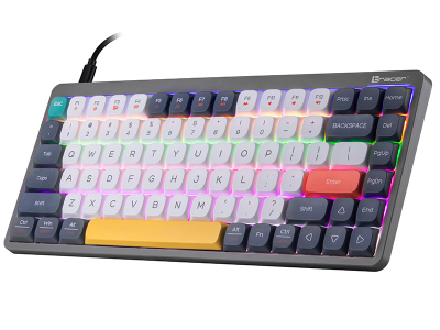 Tastierë mekanike Gaming Tracer FINA 84, USB, RGB, e bardhë