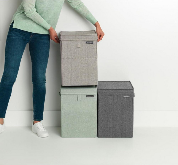 Shportë për rroba Brabantia, 35L, e hirtë