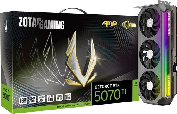Kartelë grafike ZOTAC GAMING GeForce RTX 5070 Ti 16GB AMP Extreme INFINITY