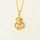 Qafore dhe varëse e flakëruar në ari 24 karatësh QV24K, 36 x 20 mm