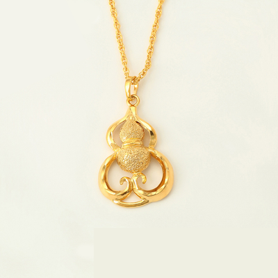 Qafore dhe varëse e flakëruar në ari 24 karatësh QV24K, 36 x 20 mm