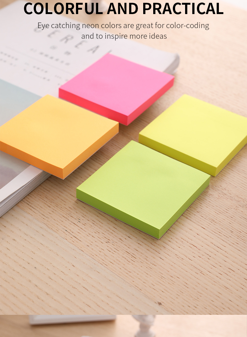Postit DELI 75x75 100fl neon a02302 1/12