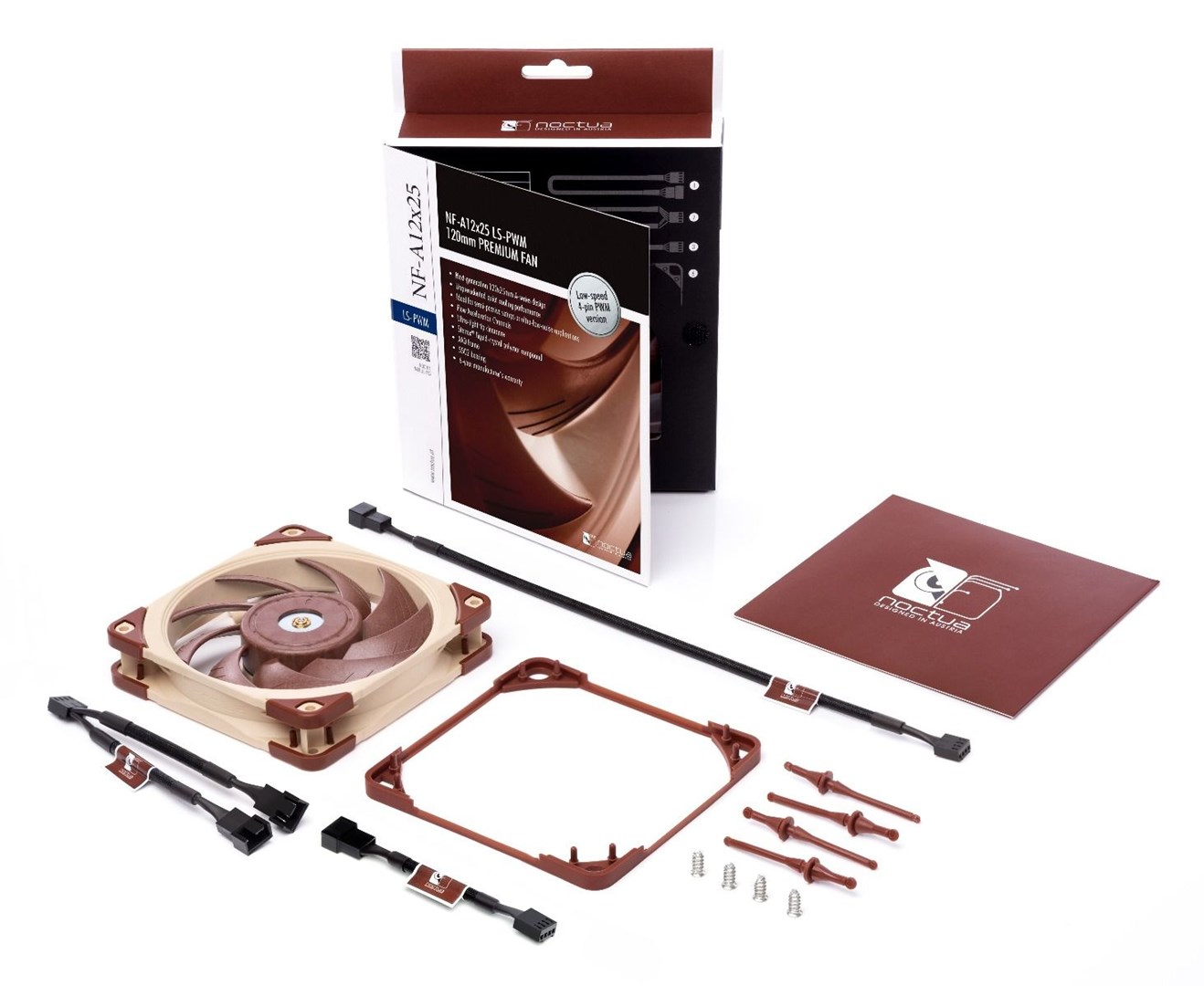 Ftohës Noctua NF-A12x25, 12 cm, i bronztë / bezhë