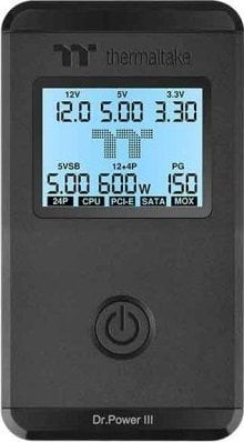 Tester për burim energjie Thermaltake Dr.Power III, i zi Tester për burim energjie Thermaltake Dr.Power III, i zi
