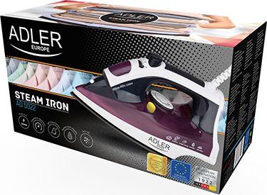 Hekur për hekurosje Adler AD 5022, 3000W, i bardhë/vjollce