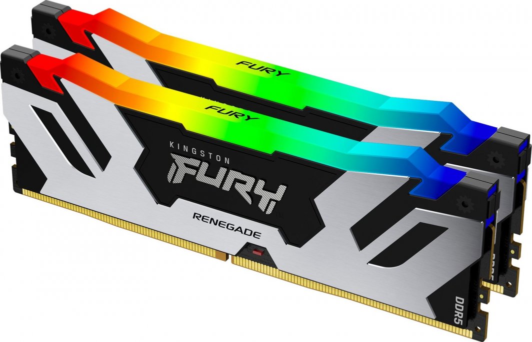Memorie Kingston Fury Renegade RGB, DDR5, 32 GB, 7200 MHz, CL38, KF572C38RSAK2-32 Memorie Kingston Fury Renegade RGB, DDR5, 32 GB, 7200 MHz, CL38, KF572C38RSAK2-32