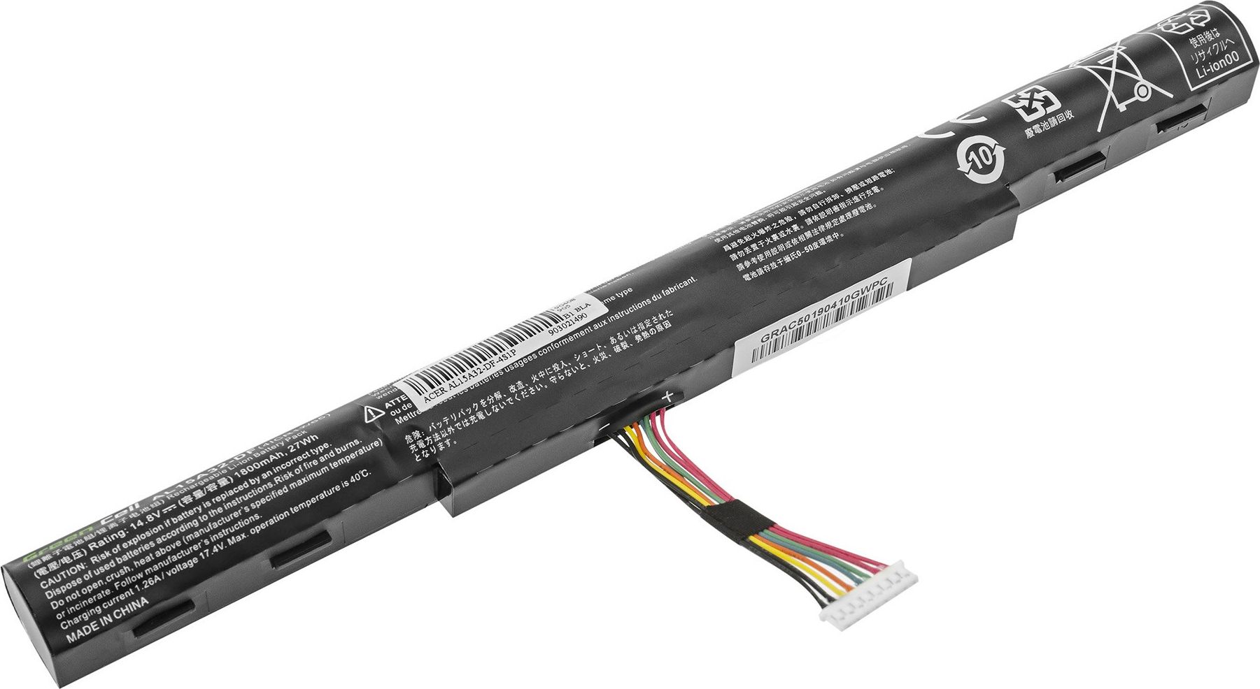 Bateri laptopi Green Cell AL15A32, 14.8 V, 1800mAh